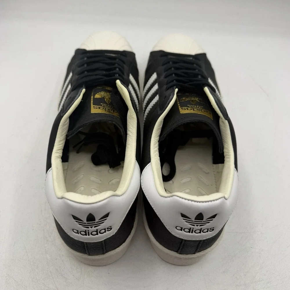 Adidas Superstar Boost Shoes Mens Sz 10 Core Black/White/Gold Sneakers‎ BB0189